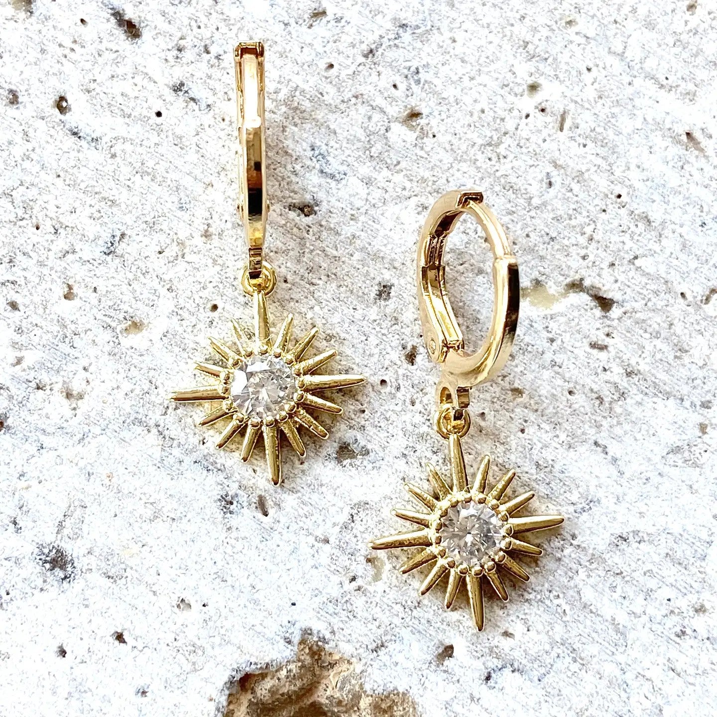 Sun Earrings, Crystal, Celestial, Boutique ,Salon