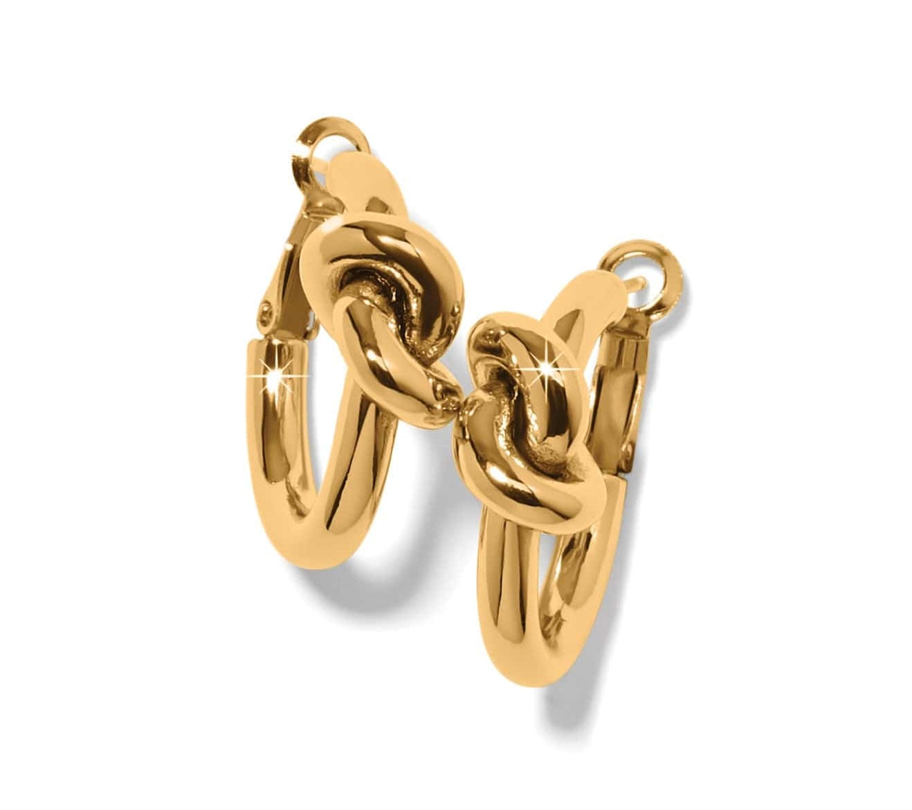 Brighton Interlok Single Knot Hoop Earrings