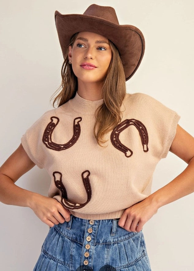 Mocha Mousse Horseshoe Sweater