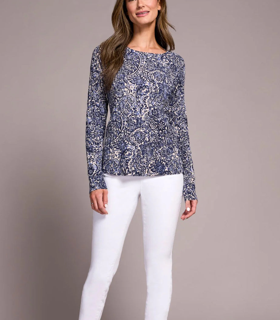 Sapphire Loose Crew Neck Sweater