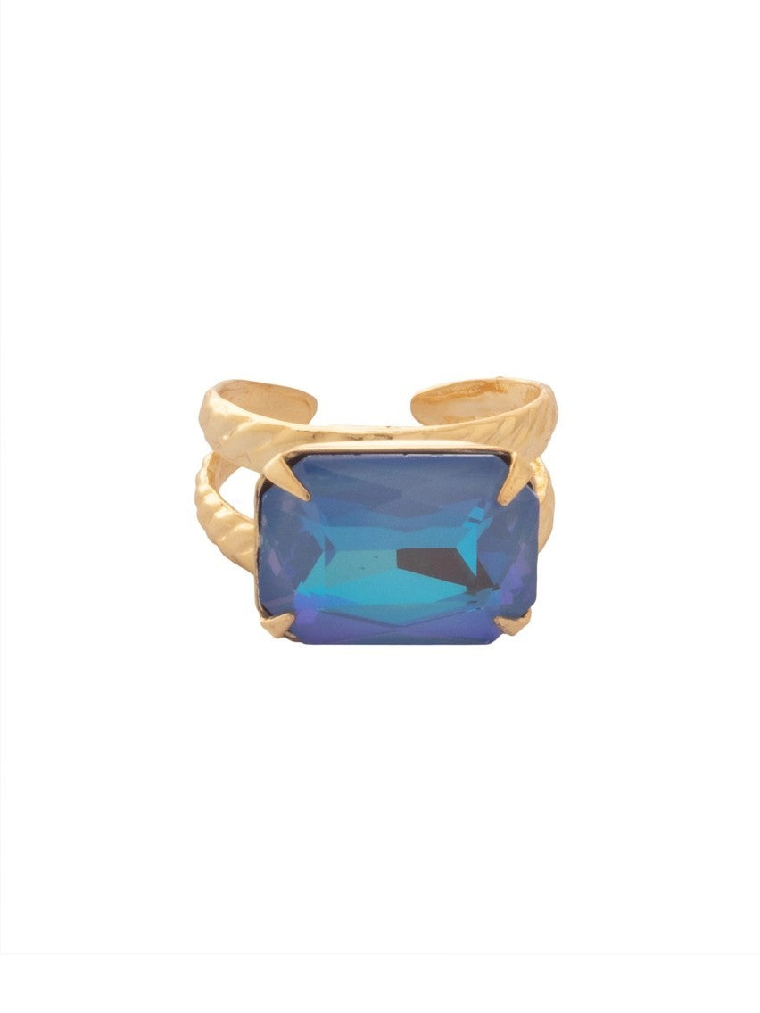 Sorrelli Emerald Cocktail Ring - Blue
