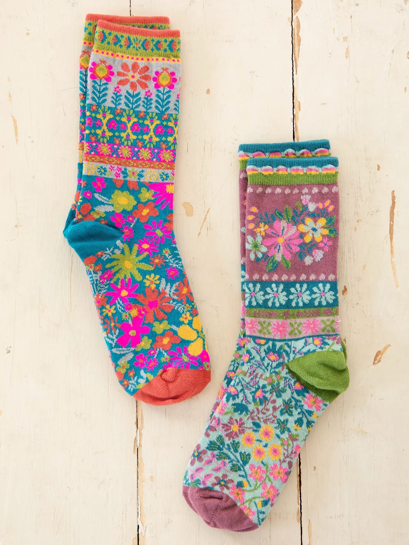 Natural Life Boho Sock Set, Set of 2