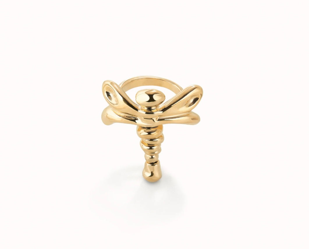 Uno de 50 Ser Rebelde Gold Plated Ring