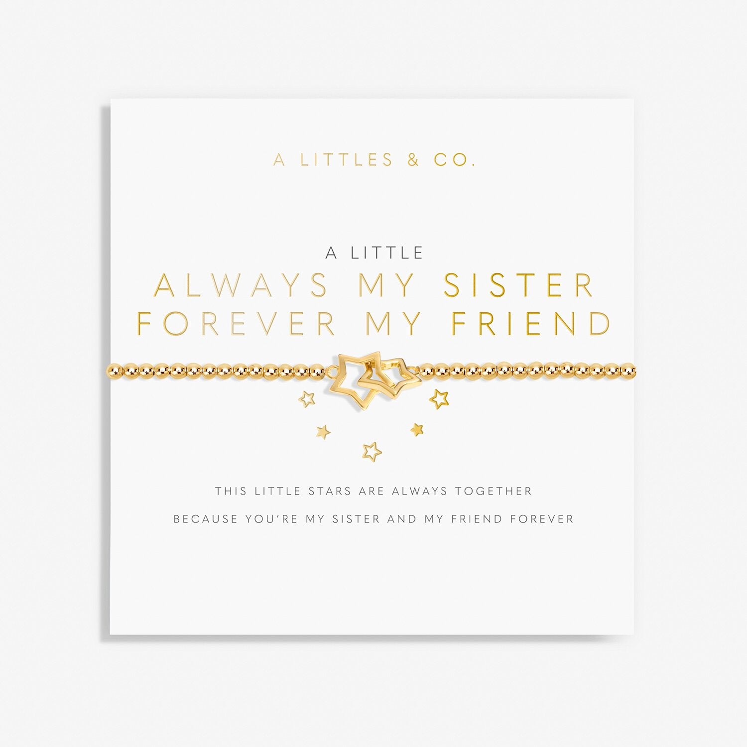 A Little 'Always My Sister, Forever My Friend' Bracelet