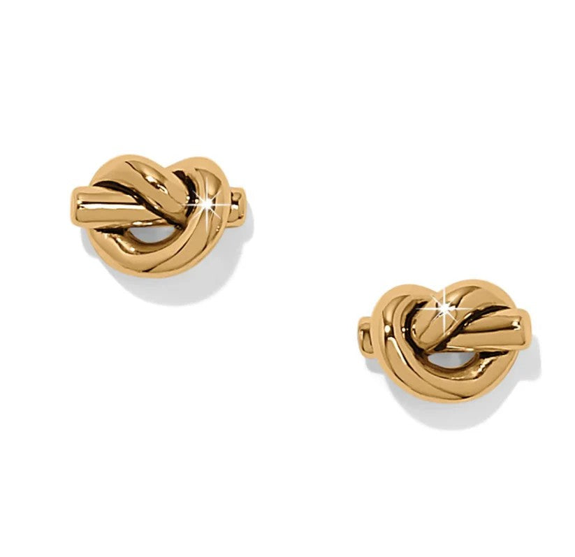 Brighton Interlok Single Knot Mini Earrings