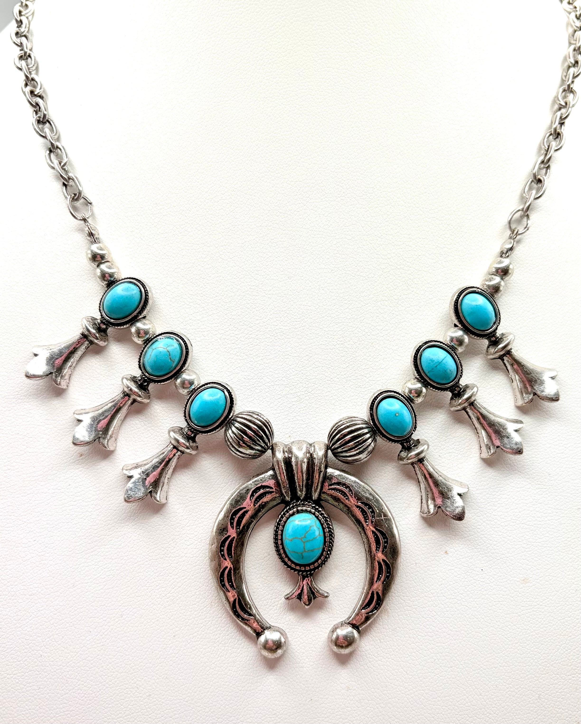 Turquoise Squash Chain Necklace