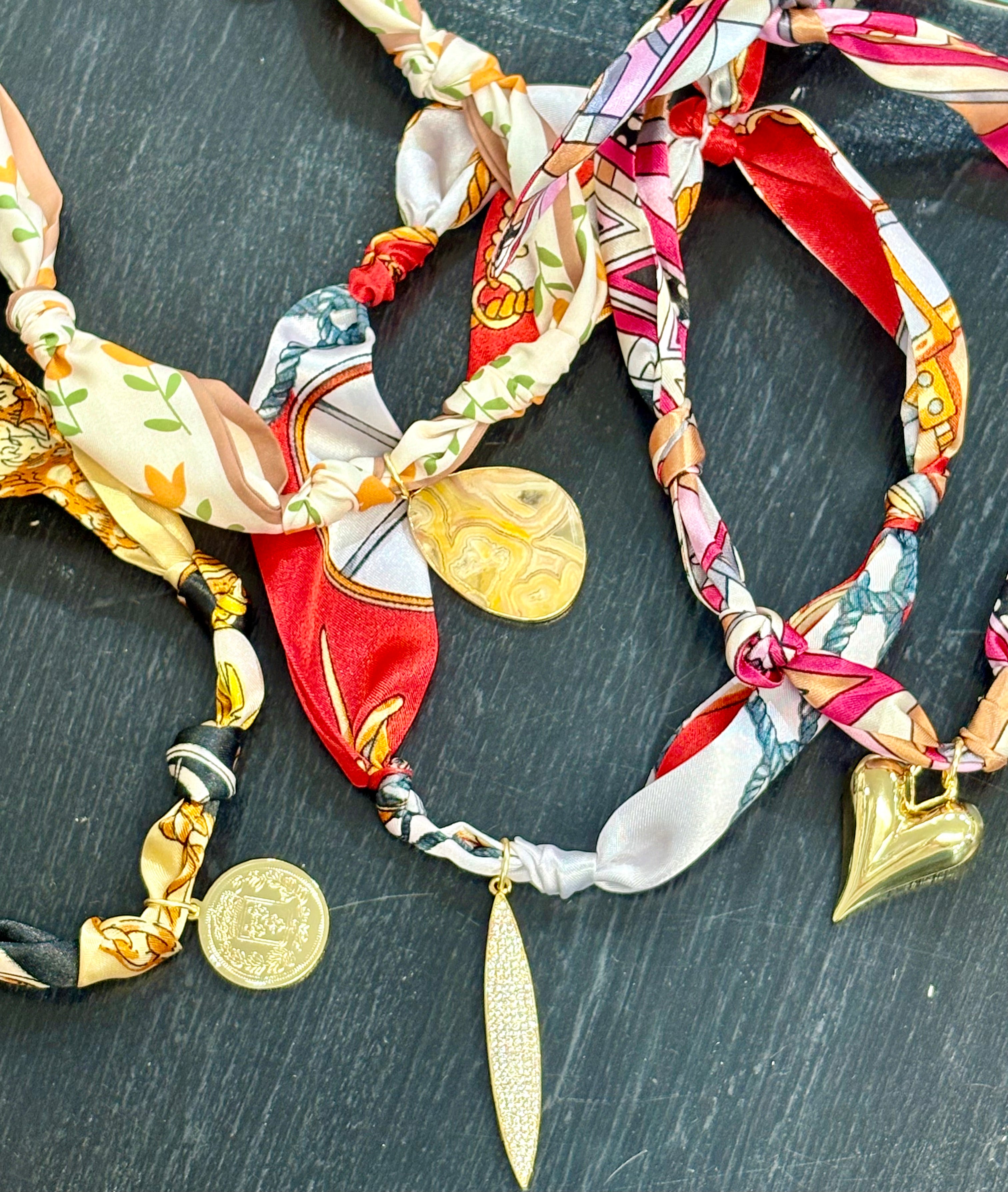 Various Scarf Necklaces