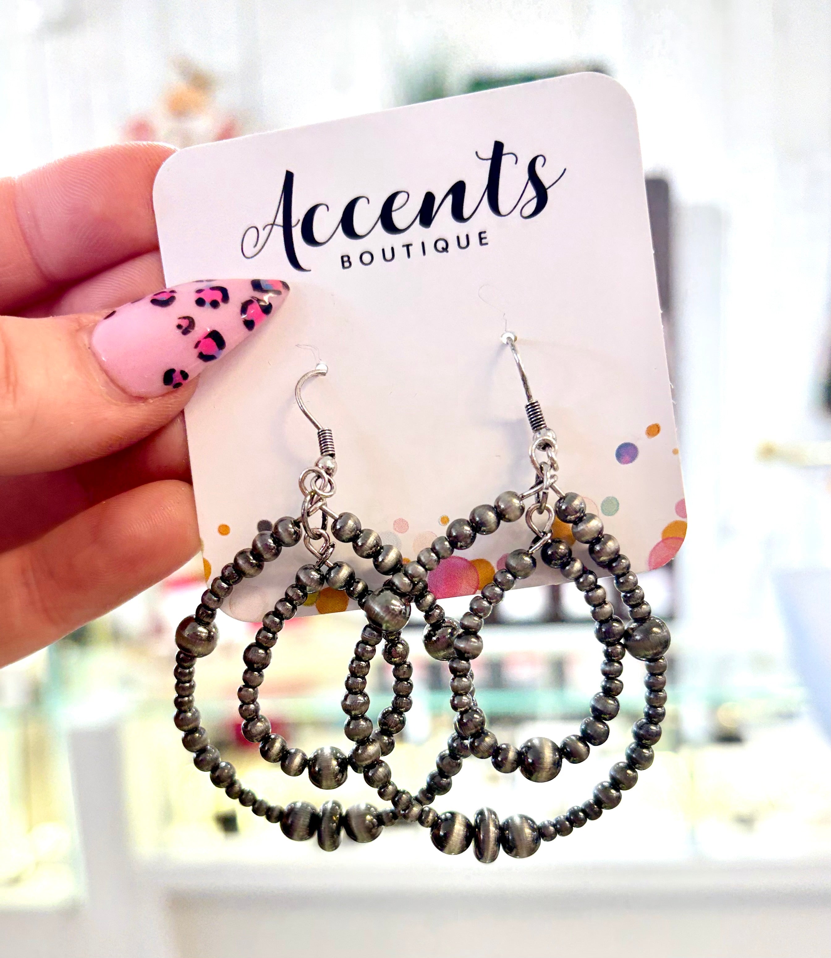 Navajo Pear Teardrop Earrings