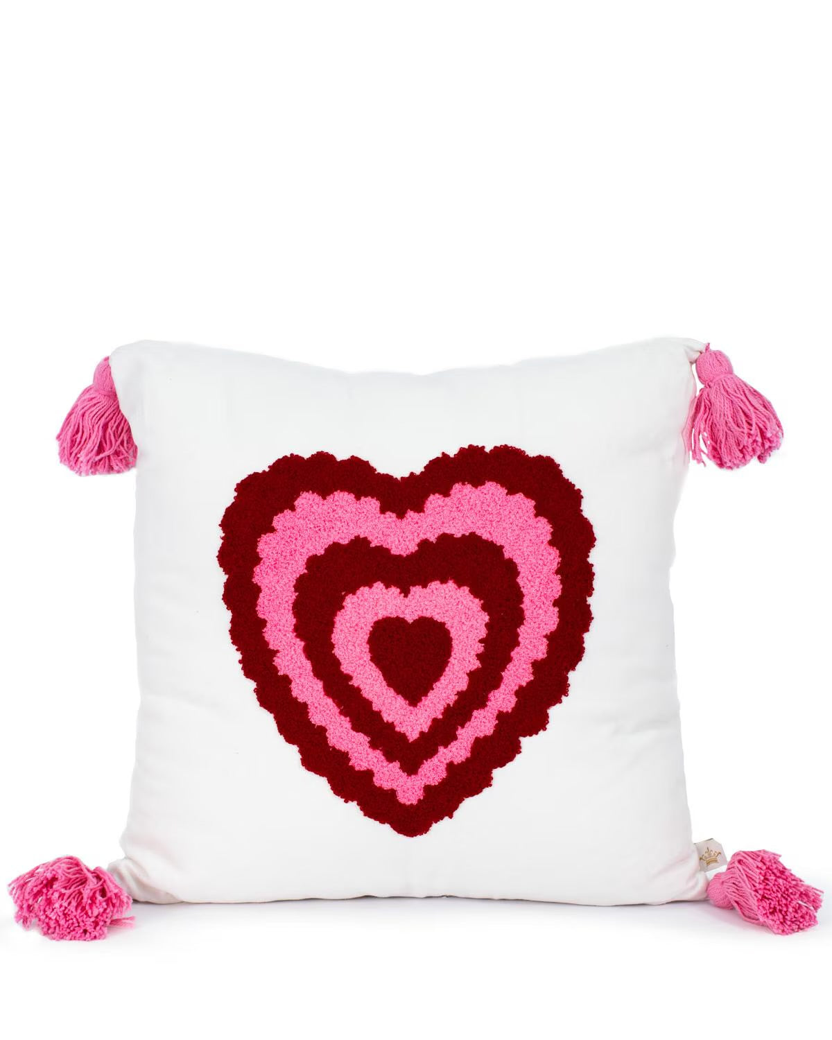 Crewel Heart Pillow