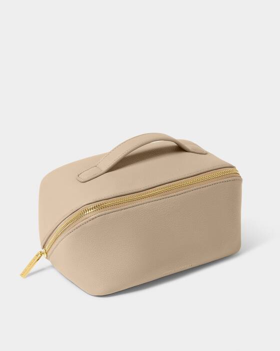 Medium Make Up & Wash Bag - Taupe