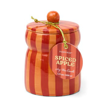 Striped Cabana Candle with Lid - 6.5 oz