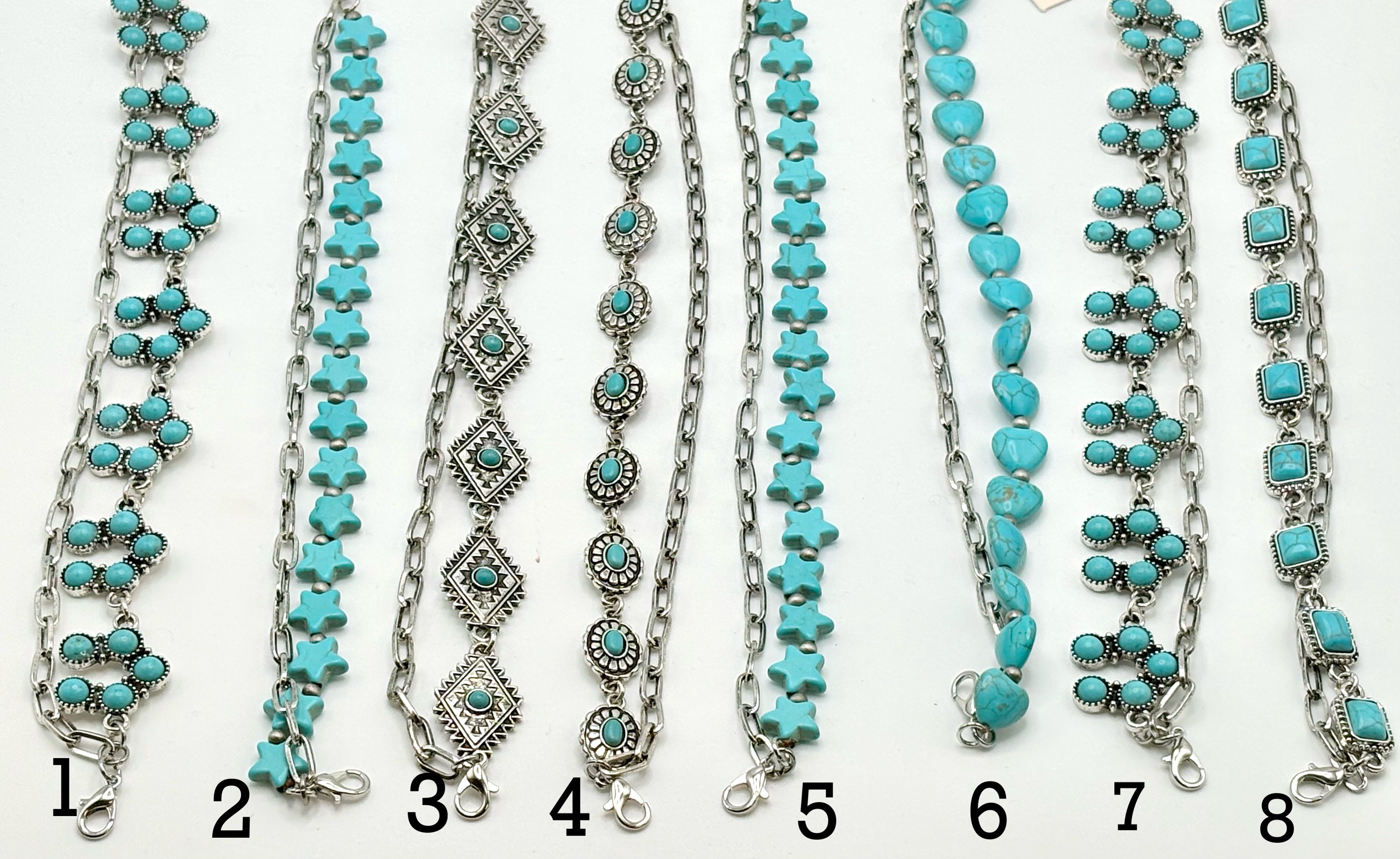 Turquoise Hat Chains