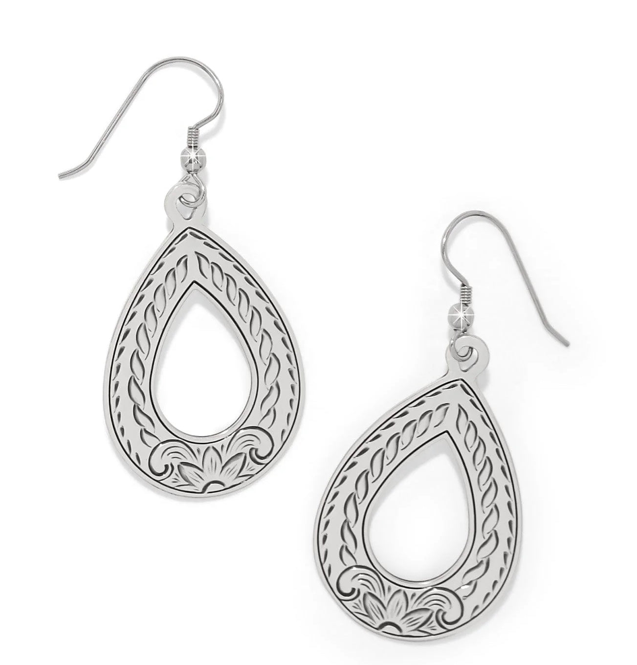 Brighton Mosaic Open Teardrop French Wire Earrings