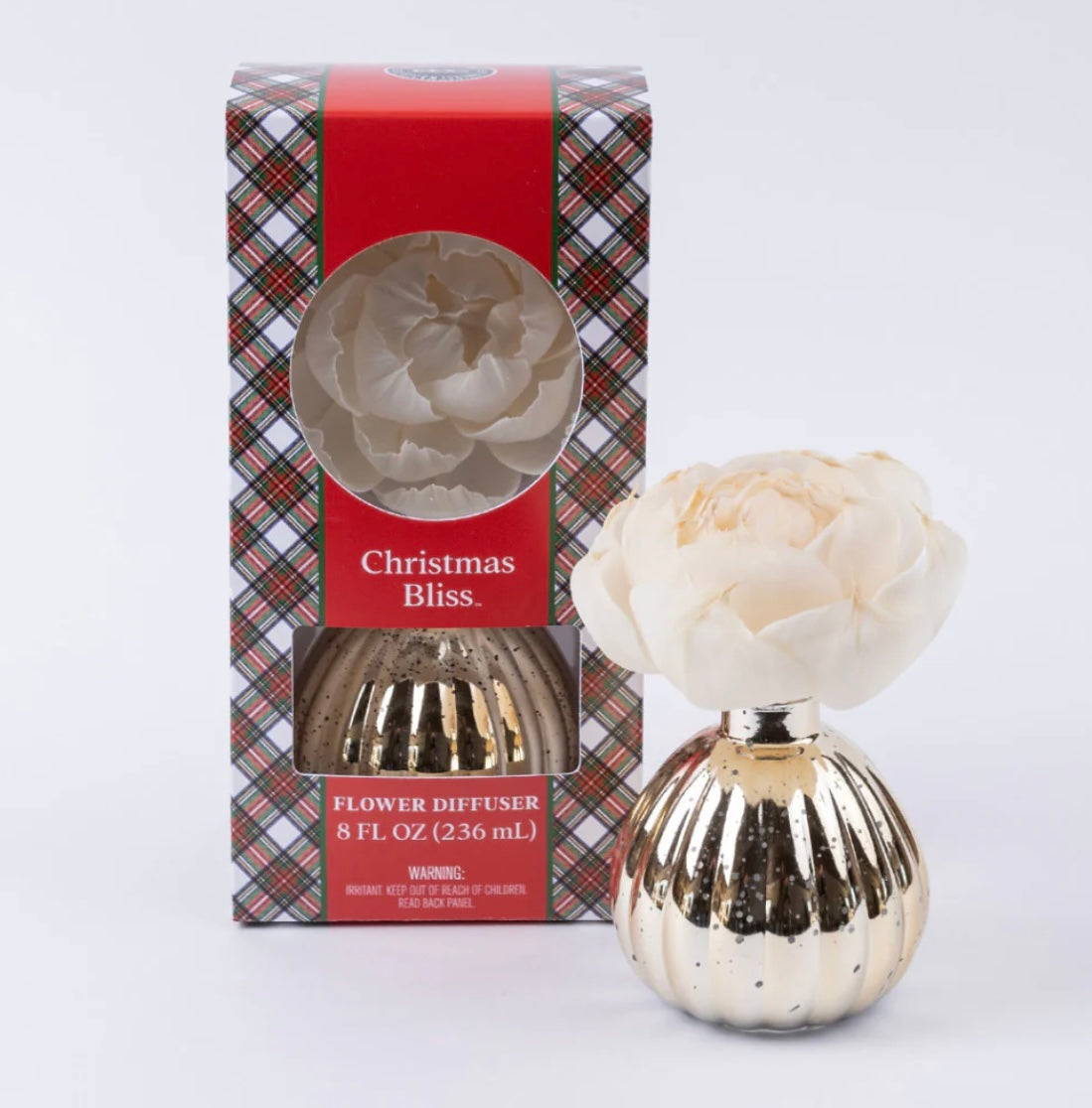 Holiday Flower Reed Diffuser - Christmas Bliss