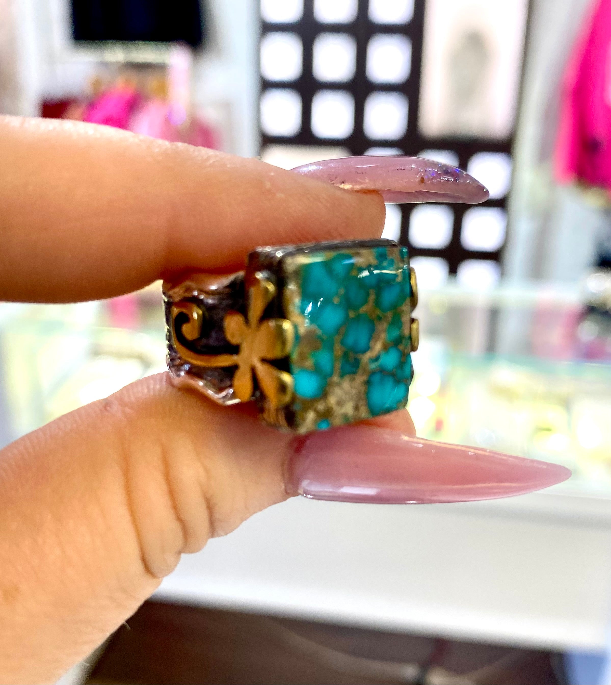 Turquoise Square Ring