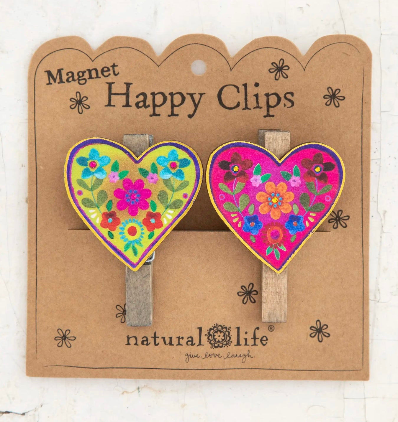 Natural Life Magnet Happy Clips, Set of 2