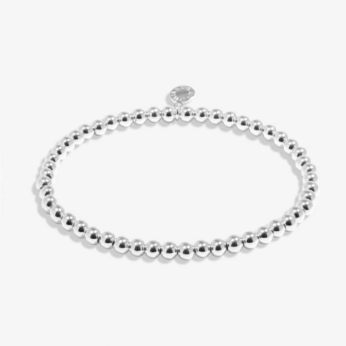 A Littles & Co Bead 4mm Stacking Bracelet - Silver