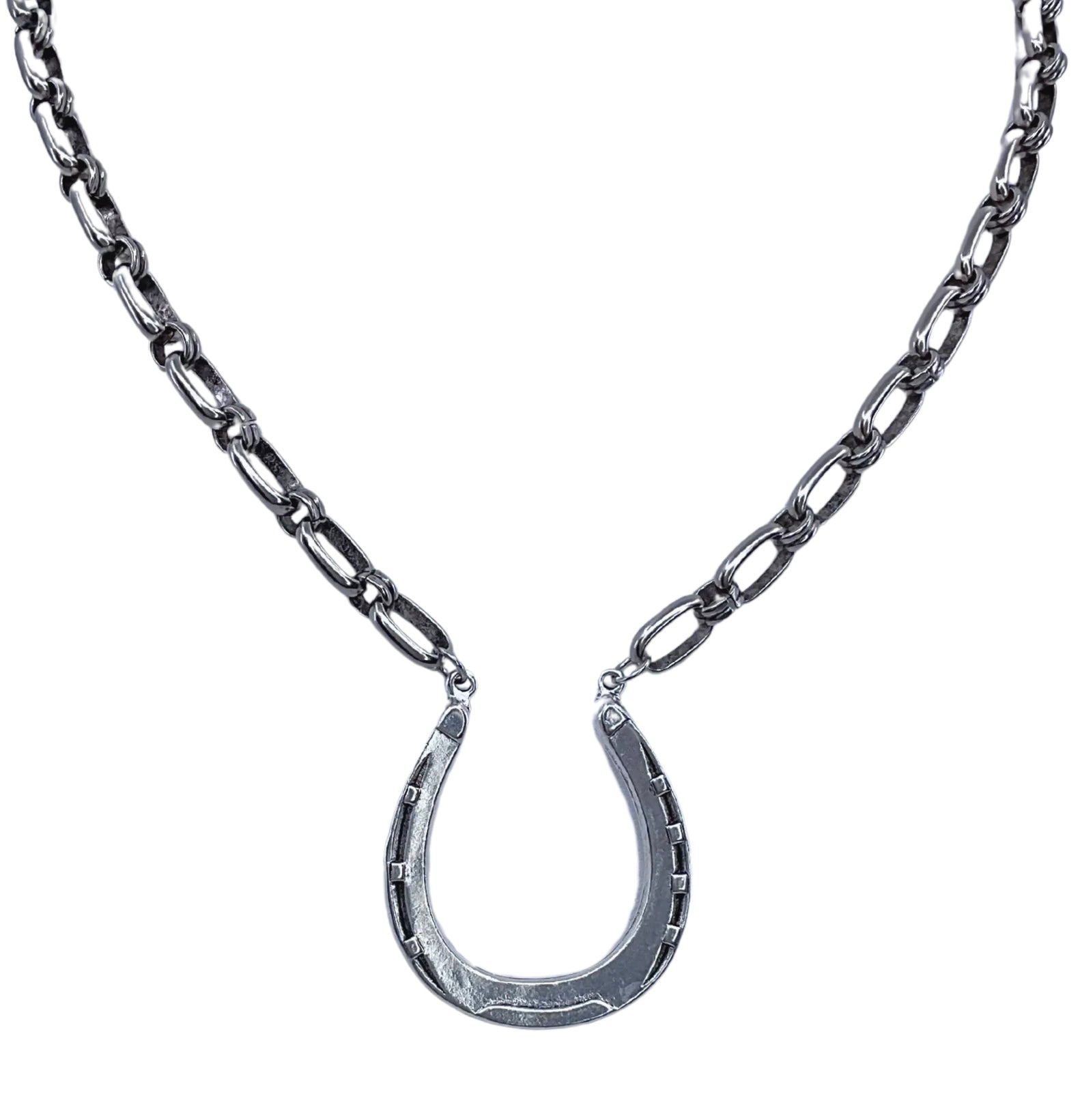Sterling Plated Horseshoe Necklace