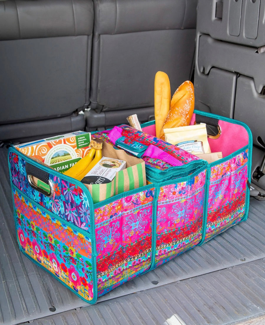 Natural Life Car Trunk Organizer - Floral Border