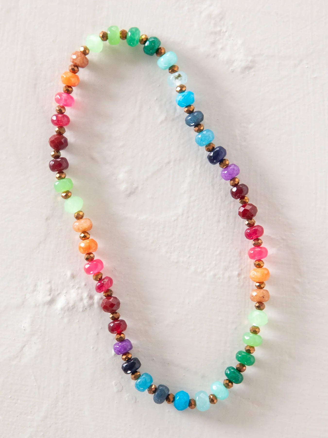 Natural Life Car Rainbow Stone Bracelet Choker