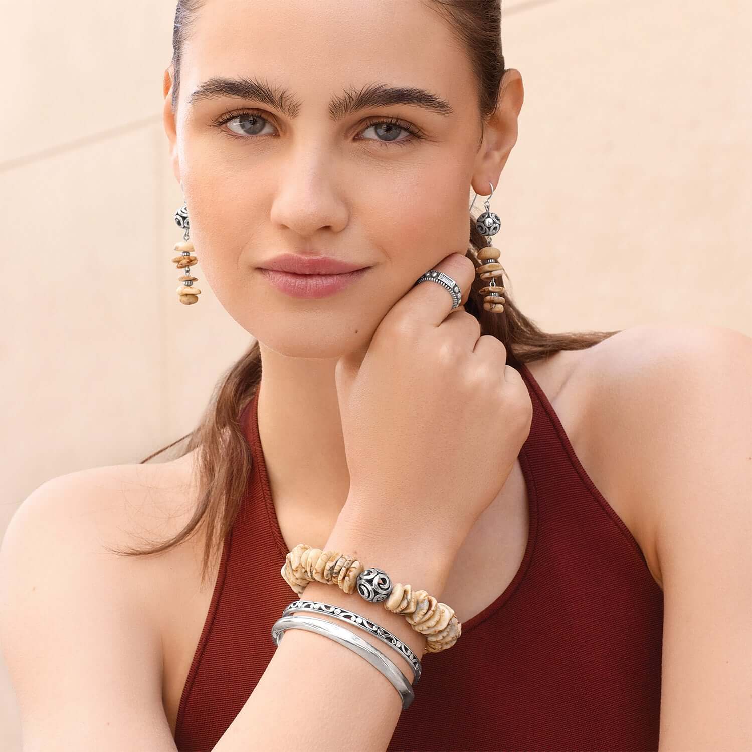 Brighton Contempo Sonora Dorada Stretch Bracelet