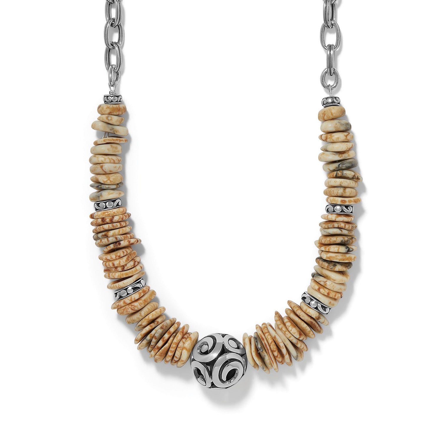 Brighton Contempo Sonora Dorada Disk Necklace