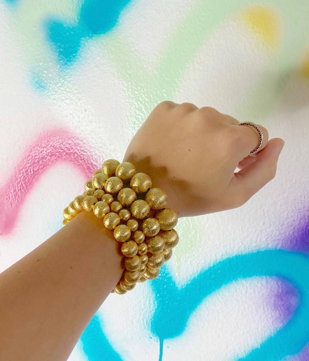 Taylor Shaye Brushed Bracelet - Gold 14mm