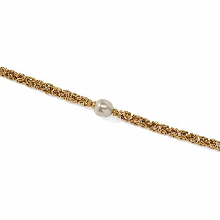 Brighton Trust Your Journey Pearl Chain Short Necklace