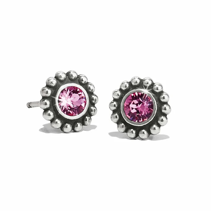 Brighton Twinkle mini post earrings with sapphire-hued sparkle — view 6