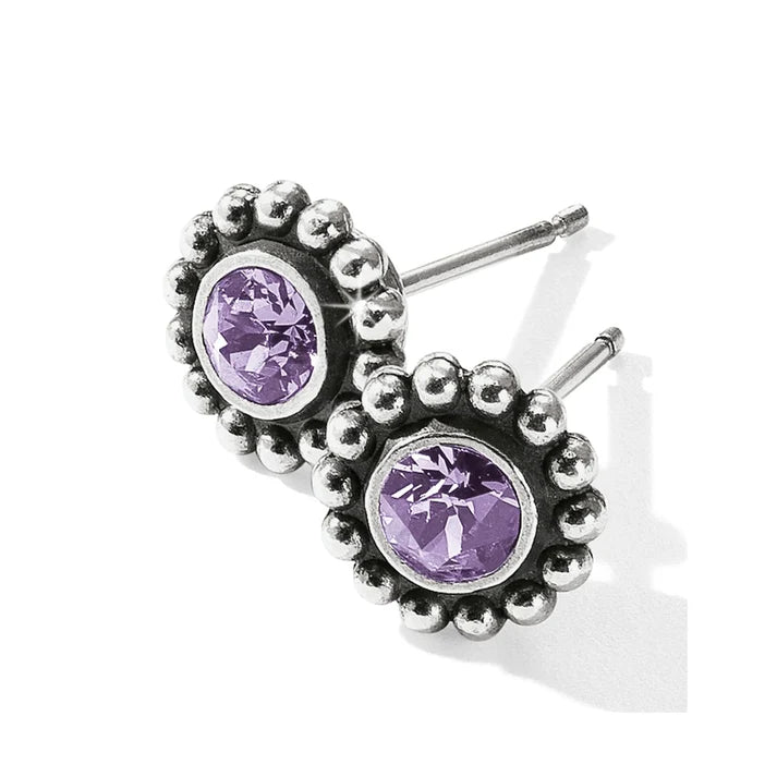 Brighton Twinkle mini post earrings with sapphire-hued sparkle — view 8