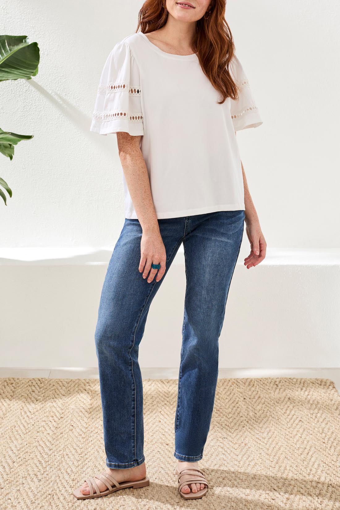 Tribal Flutter Sleeve Top