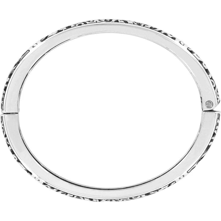 Brighton Viewpoint Crystal Hinged Bangle Stack Slim Bracelet