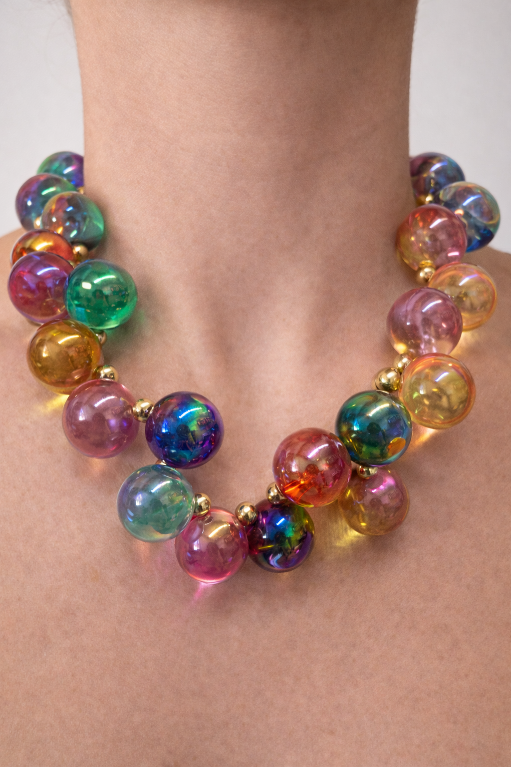Bubble Beaded Necklace