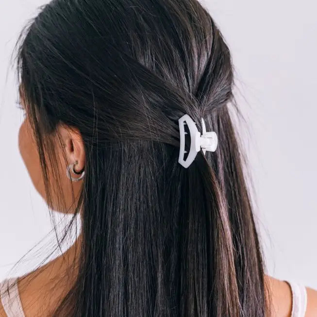 Open Hair Clip | Tiny | Coconut White