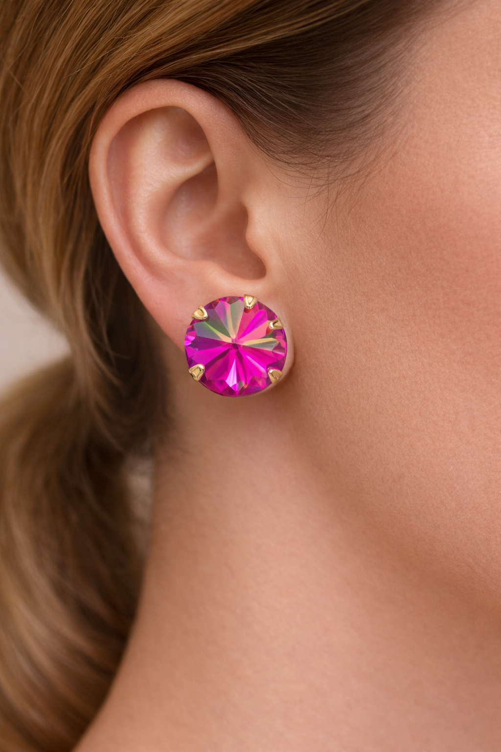 Tova The Basics Studs - Dark Rose Glimmer