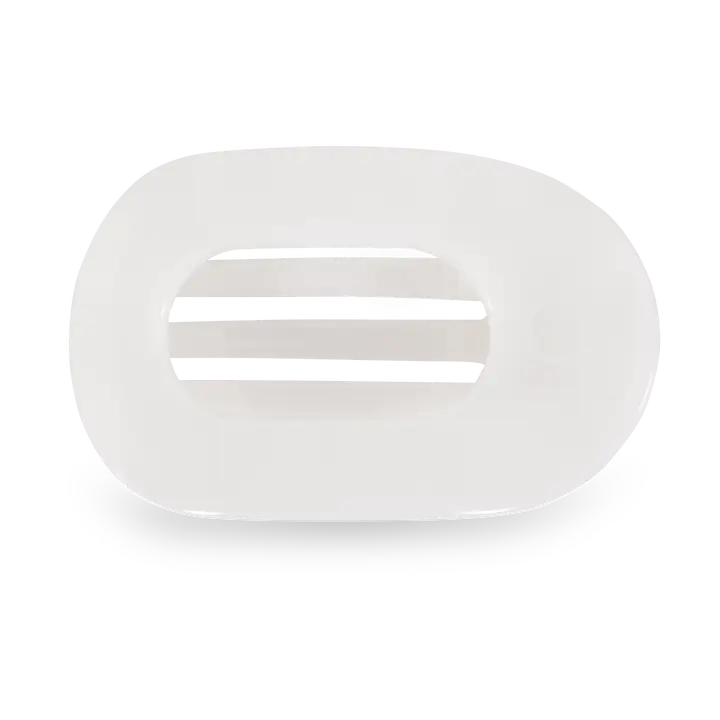 Round Flat Hair Clip | Small | Coconut White