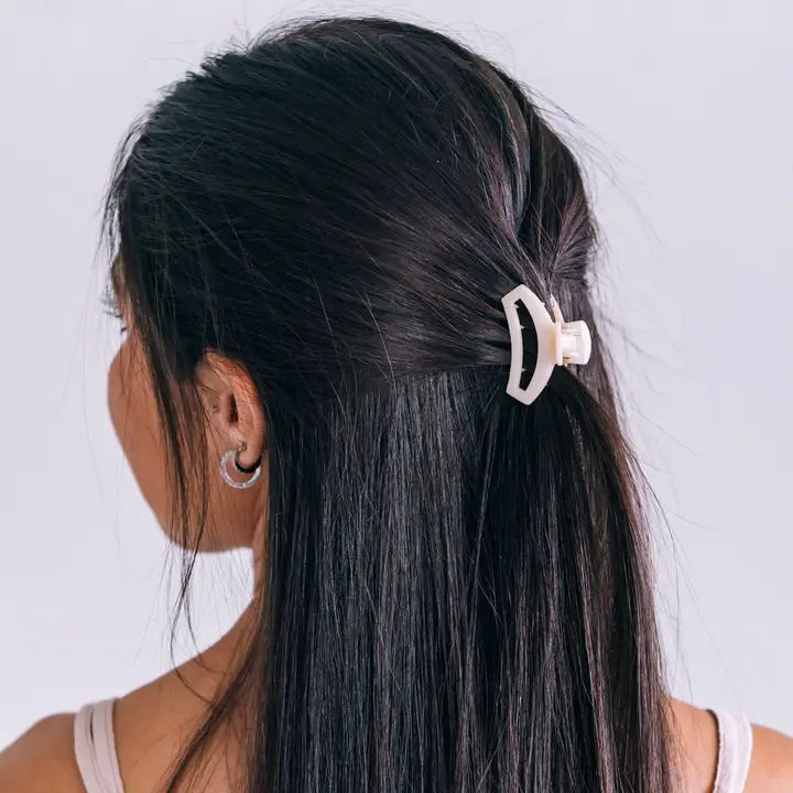 Open Hair Clip | Tiny | Almond Beige