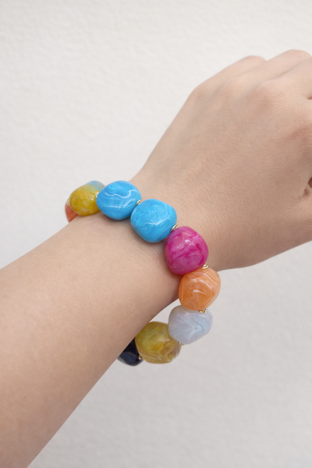 Resin Stone Stretch Bracelet