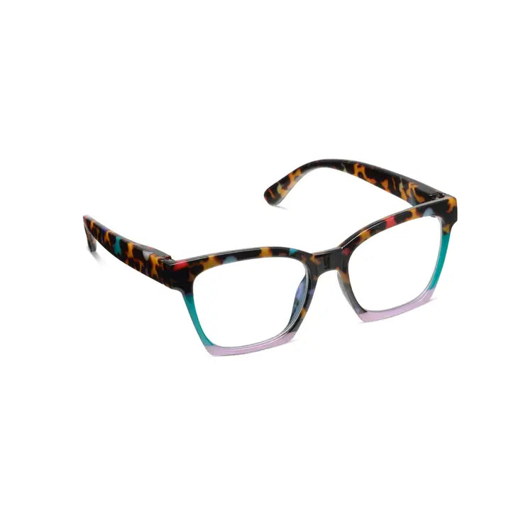 Peepers Birdie Blue Light Glasses -  Peepfetti Tortoise Colorblock