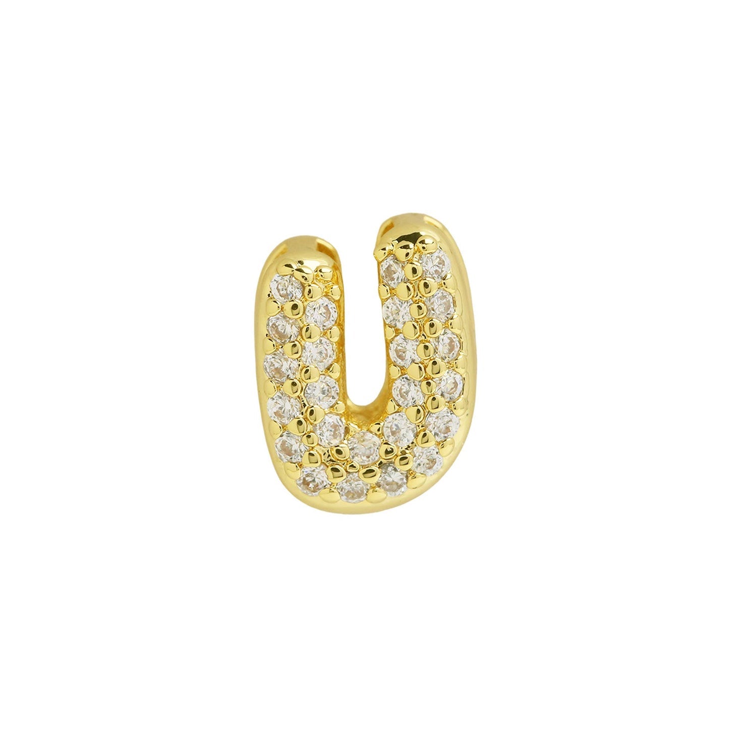Bling Small Necklace Initial Charm