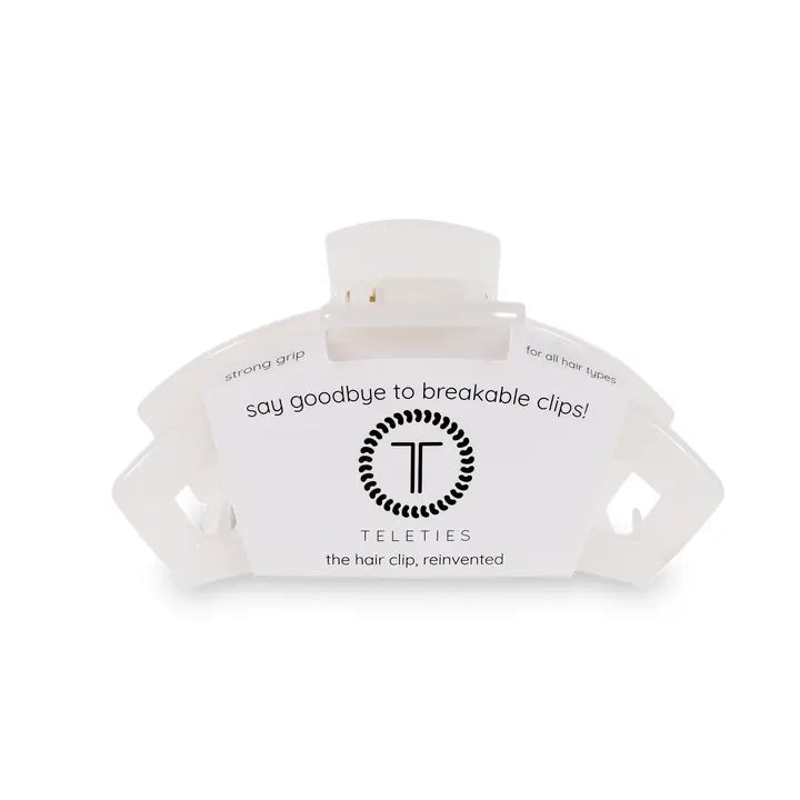 Open Hair Clip | Small | Coconut White