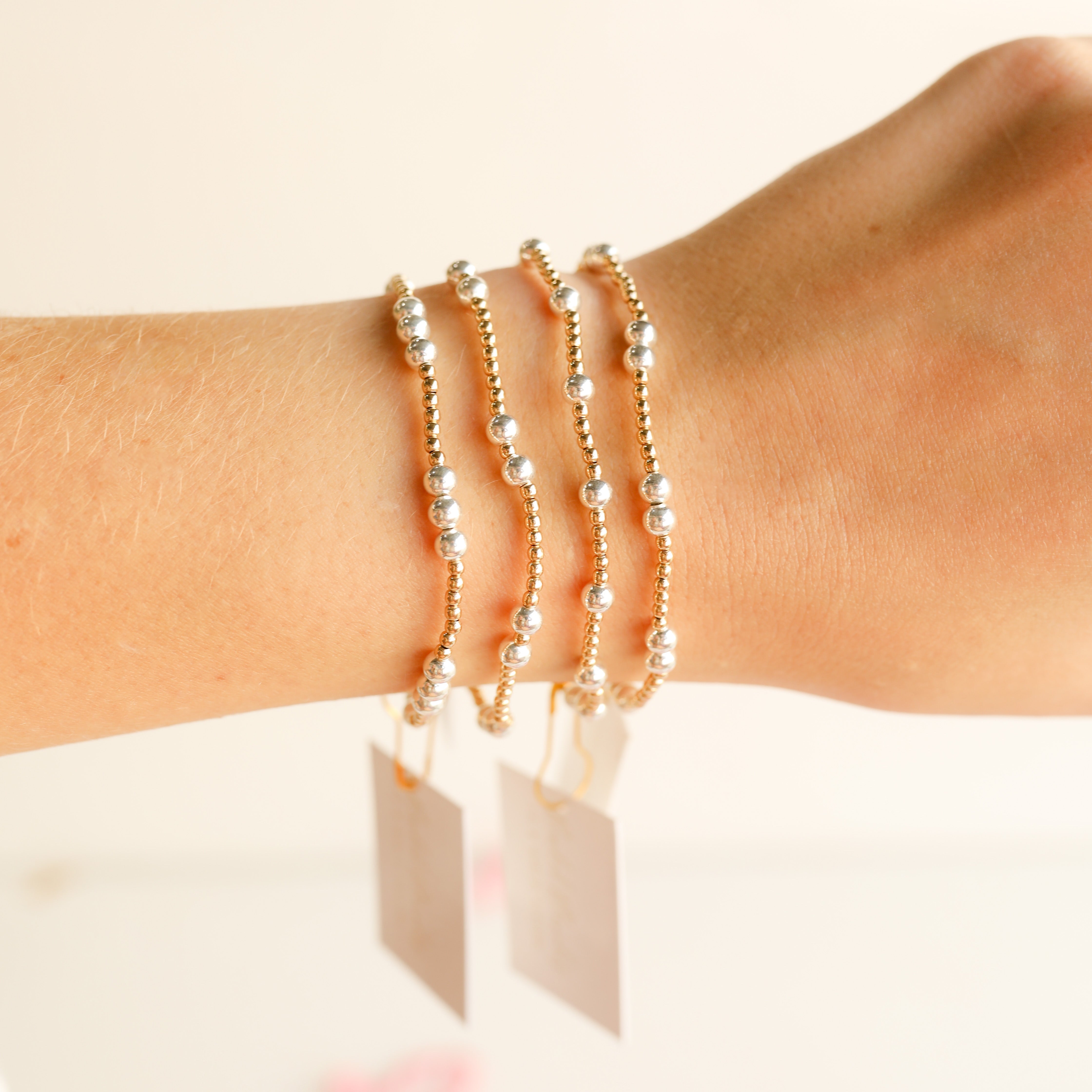 ILY Bracelet in Gold with Silver