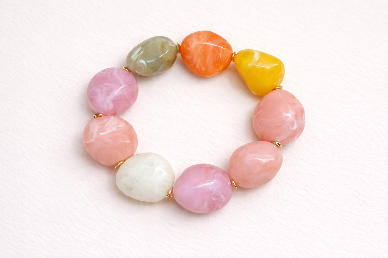 Resin Stone Stretch Bracelet