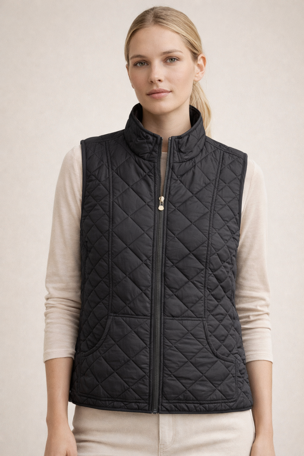 Black Cassie Vest
