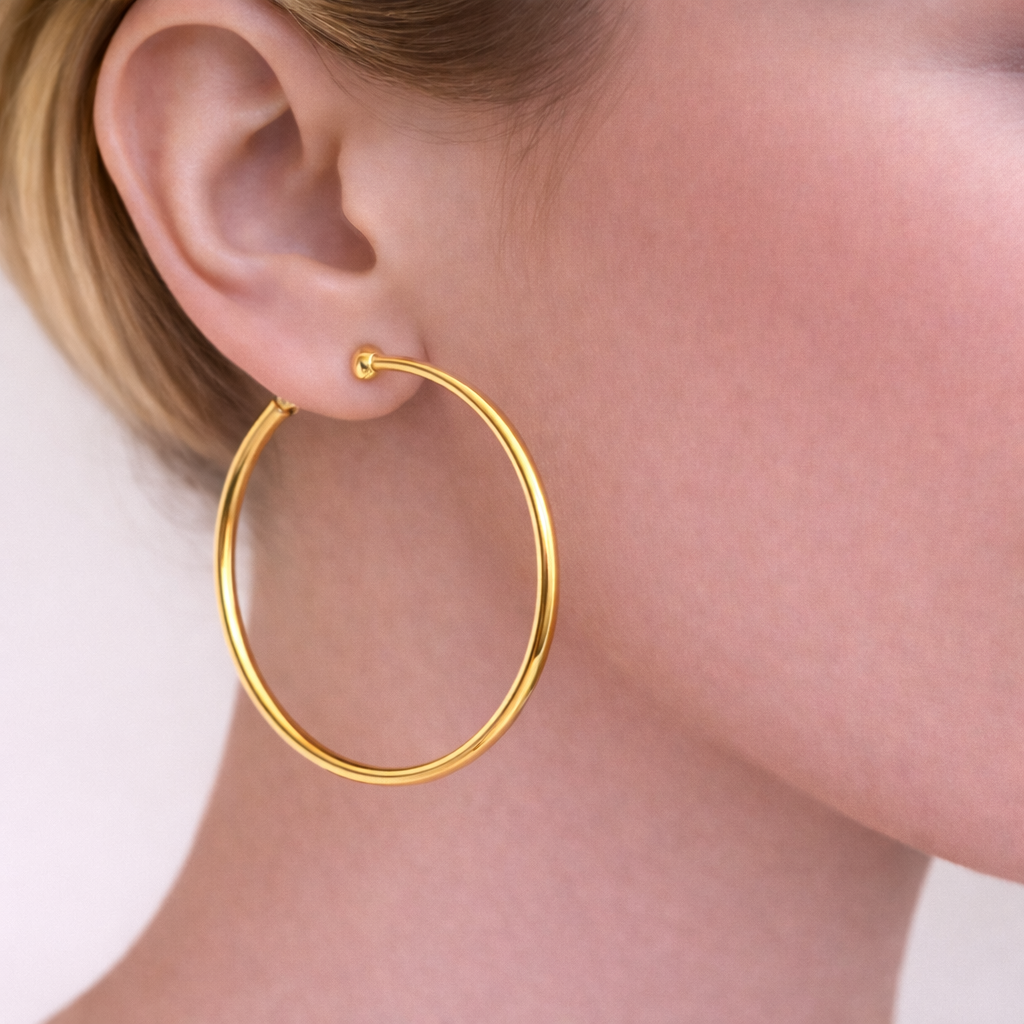 Zenzii Extra Thin Shiny Metal Hoops — Accents Boutique, Marble Falls TX