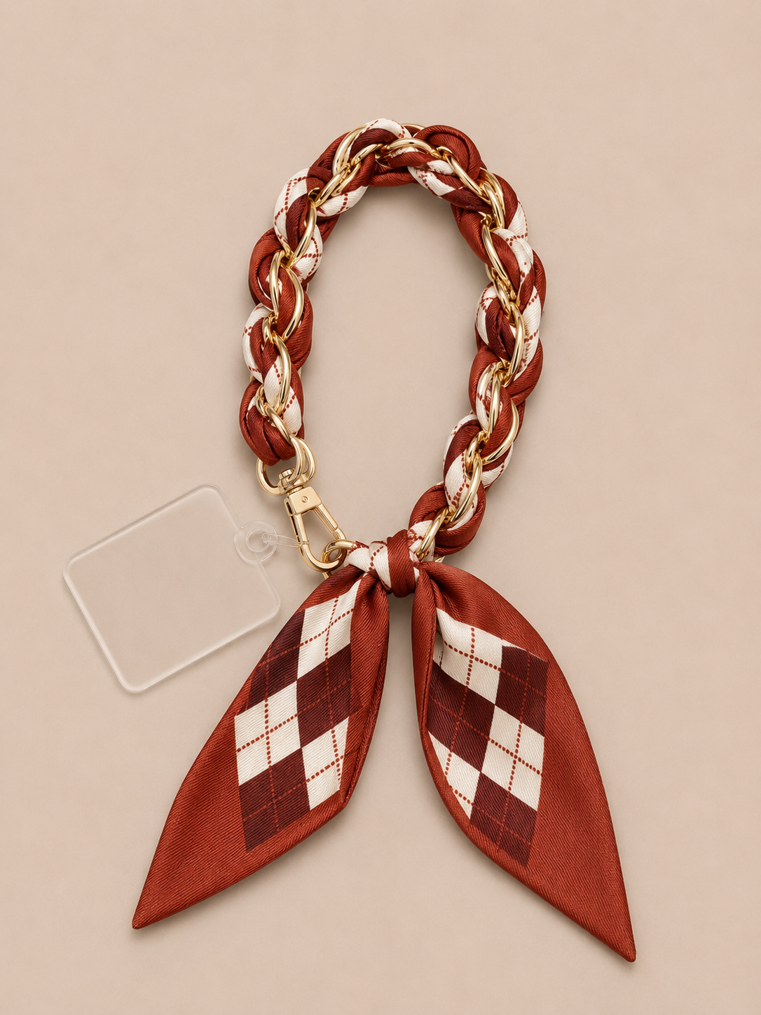 Scarf Chain Bag Tag/Phone Holder