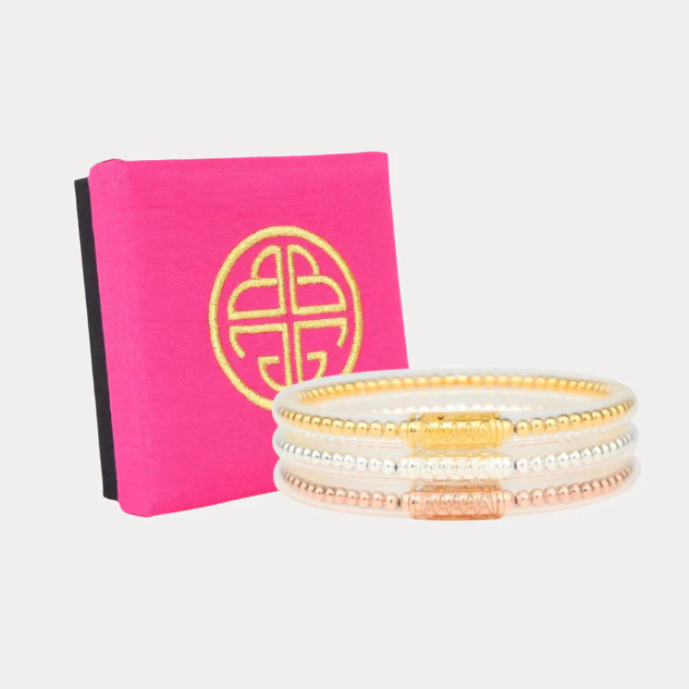 Budha Girl BIBI All Weather Bangles (Set of 3) - Serenity Prayer — Accents Boutique, Marble Falls TX