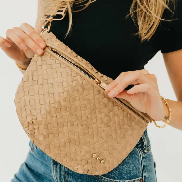 Westlyn Woven Bum Bag -  Taupe