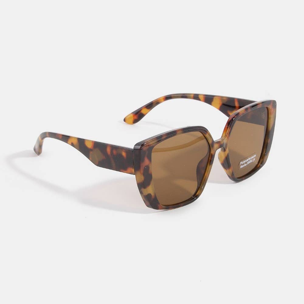 Oversized Cross-Bridge Sunglasses