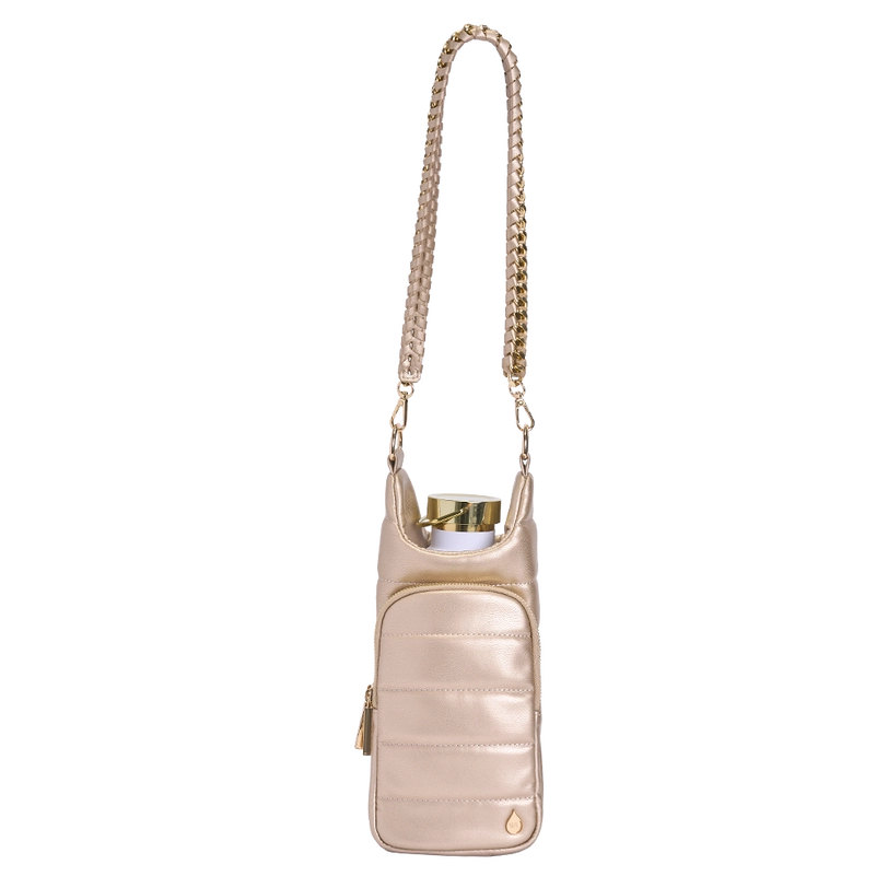 Wanderfull Soft Gold Vegan Leather Hydrobag® with Strap Bundle
